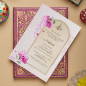 Luxe Walima uitnodiging | Waterverf Hydrangea's