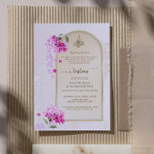 Luxe Walima uitnodiging | Waterverf Hydrangea's