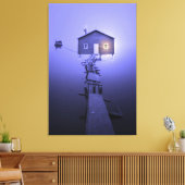 Luxe Wall Art Peaceful Calm Boat House op Lake Canvas Afdruk (Insitu (Woonkamer))