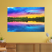 Luxe Wall Art Schilderachtig waterlandschap Canvas Afdruk (Insitu (Woonkamer))