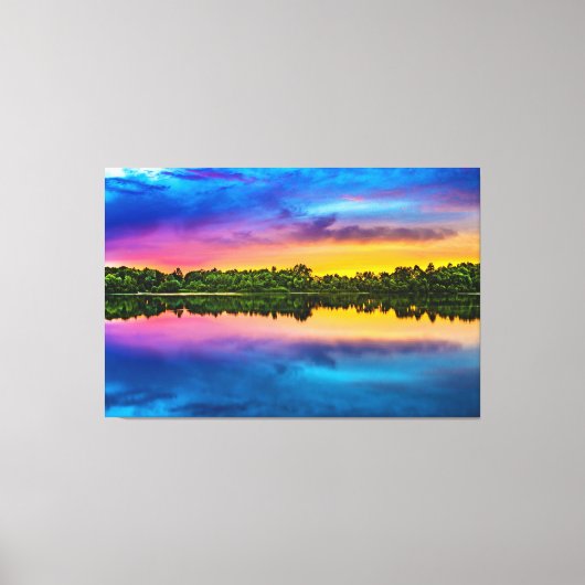 Luxe Wall Art Schilderachtig waterlandschap Canvas Afdruk (Voorkant)