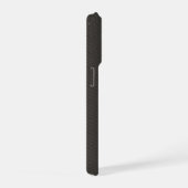 Luxe warme houtskool pinstripe iPhone hoesje (Rechterkant)