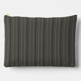 Luxe warme houtskool pinstriped linnen etui