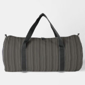 Luxe warme houtskool pinstriped linnen plunjezak (Achterkant)