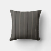 Luxe warme houtskool pinstripes kussen (Achterkant)