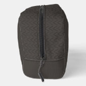Luxe warme houtskool pinstripes toilettasje (Rechts)