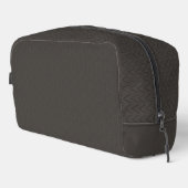 Luxe warme houtskool pinstripes toilettasje (Rechterhoek)