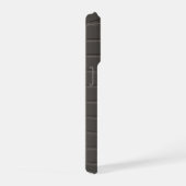 Luxe warme houtskool windowpane ruitjesprint iPhone hoesje (Rechterkant)