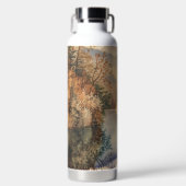 Luxe Watercolor Herfst Bergmeer Waterfles (Voorkant)