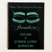 Luxe Waterverf Eyelash & Brow Beauty, Mint Green Planner (Voorkant)