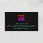 Luxe Waterverf Eyelash & Brow Beauty, Mint Green Visitekaartje (Achterkant)