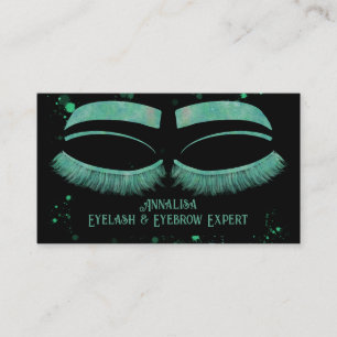 Luxe Waterverf Eyelash & Brow Beauty, Mint Green Visitekaartje