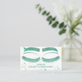 Luxe Waterverf Eyelash & Brow Beauty, Mint Green Visitekaartje (Staand voorkant)