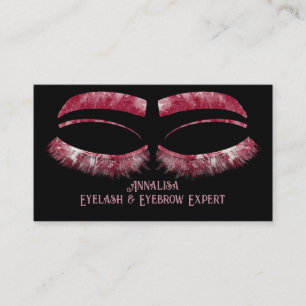 Luxe Waterverf Eyelash & Brow Beauty, Rood Roze Visitekaartje