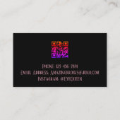 Luxe Waterverf Eyelash & Brow Beauty, Roze Visitekaartje (Achterkant)