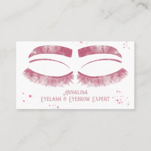 Luxe Waterverf Eyelash & Brow Beauty, Roze Visitekaartje