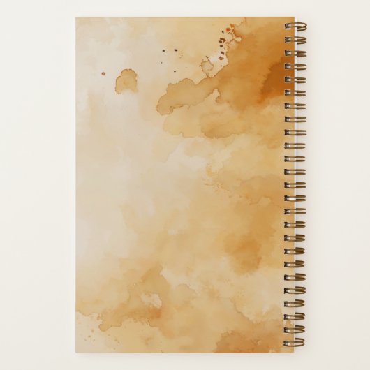 Luxe Waterverf Leeuwenportret met  Lijst Notitieboek (Achterkant)