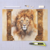 Luxe Waterverf Leeuwenportret met  Lijst Tissuepapier (Craft)