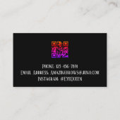 Luxe Waterverf Wimper & wenkbrauw Beauty, Roze Wit Visitekaartje (Achterkant)