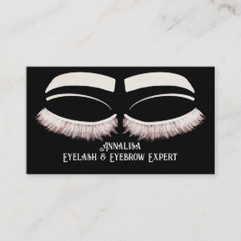 Luxe Waterverf Wimper & wenkbrauw Beauty, Roze Wit Visitekaartje