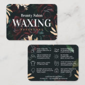 Luxe Waxing Aftercare Card Visitekaartje (Voorkant / Achterkant)