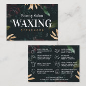 Luxe Waxing Aftercare Card Visitekaartje (Voorkant / Achterkant)