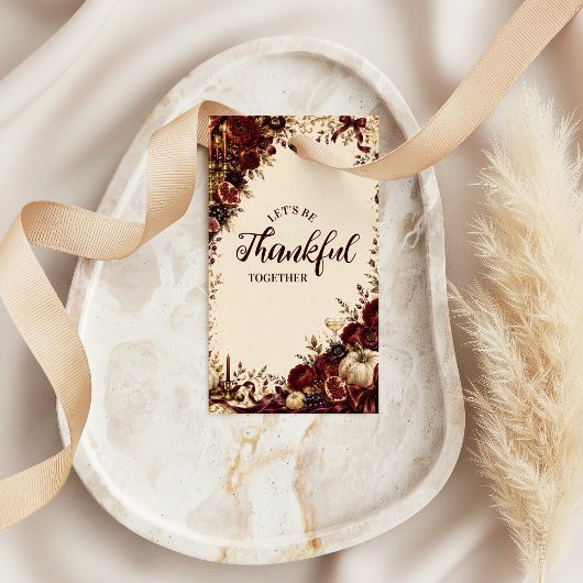 Luxe Weelderige Thanksgiving Soirée Cadeaulabel