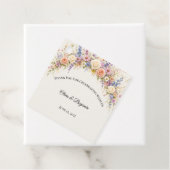 Luxe Weidebloemen Bruiloft Bedankjes Labels (In situ)