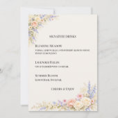 Luxe Weidebloemen Bruiloft Kaart (Voorkant)