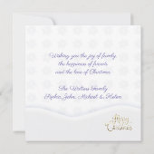 Luxe Wenskaart Merry Kerstmis en nieuwjaar (Achterkant)