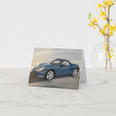 Luxe Wenskaart voor het schilderen van sportauto's Kaart (Gele Bloem)