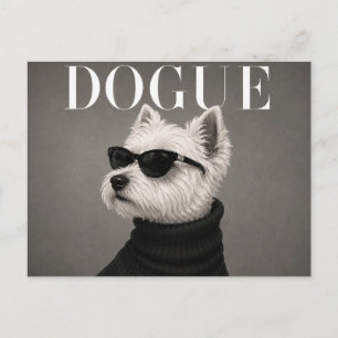Luxe Westie Terrier Hondenportret Briefkaart