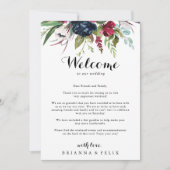 Luxe Whimsische Boho Bruiloft Verwelkomingsbrief (Voorkant)