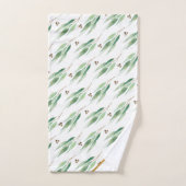 LUXE WHITE EUCALYPTUS GOLD BATH TOWEL SET BAD HANDDOEK (Handdoek)