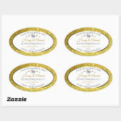 Luxe White Gold Glitter Product Labels Logo (Vel)