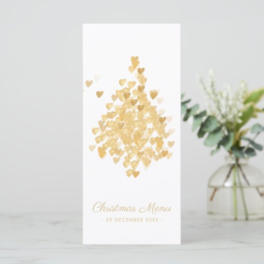 Luxe White Gold-kerstmenu Menu (Staand voorkant)
