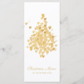 Luxe White Gold-kerstmenu Menu (Voorkant)