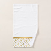 LUXE WHITE GOLD POT BATHROOM TOWEL SET BAD HANDDOEK (Handdoek)