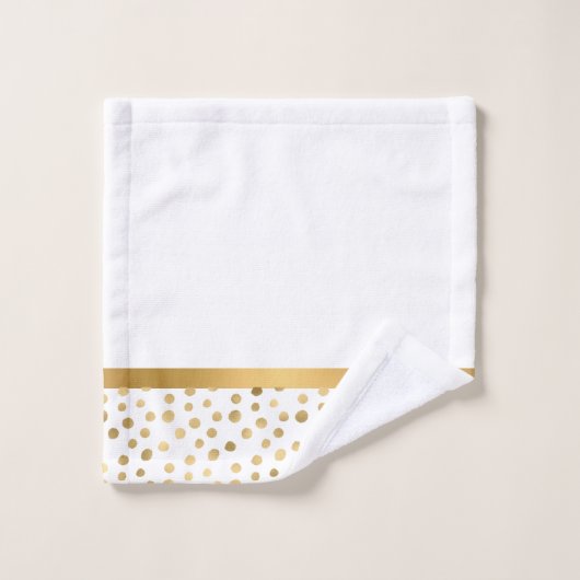 LUXE WHITE GOLD POT BATHROOM TOWEL SET BAD HANDDOEK (Wasdoekje)