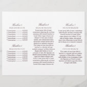 Luxe White Rose Gold Decor met Logo en QR-code Flyer (Achterkant)