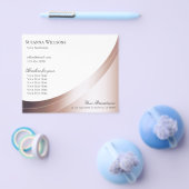 Luxe White Rose Gold Decor Zakelijke Promotie Flyer (Enkel)