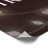 Luxe Wijn Magenta 30e Verjaardag Welkomstbord Poster (Hoek)