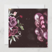 Luxe wijn volwassen verjaardag bedankkaart (Achterkant)