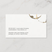 Luxe wijnfles en vlek visitekaartje (Achterkant)