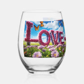 Luxe wijnglas wijnglas zonder voet (Voorkant)