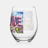 Luxe wijnglas wijnglas zonder voet (Achterkant)