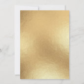 Luxe Wilde Bloem Goud Elegante Moderne Chic Bruilo Kaart (Achterkant)