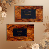 Luxe wilde slang huid dier visitekaartje