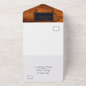 Luxe Wilde Snake huid Dier Bruiloft All In One Uitnodiging (Buitenkant)