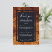 Luxe Wilde Snake huid Dier Bruiloft Bedankkaart (Staand voorkant)